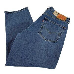 Levis 550 Relaxed Denim Jeans Sz 36 x 29 Mens Blue Cotton Straight